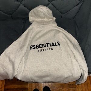 Fear of God Essentials Gray Hoodie
